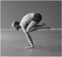 Scott Lamps, yoga, crow